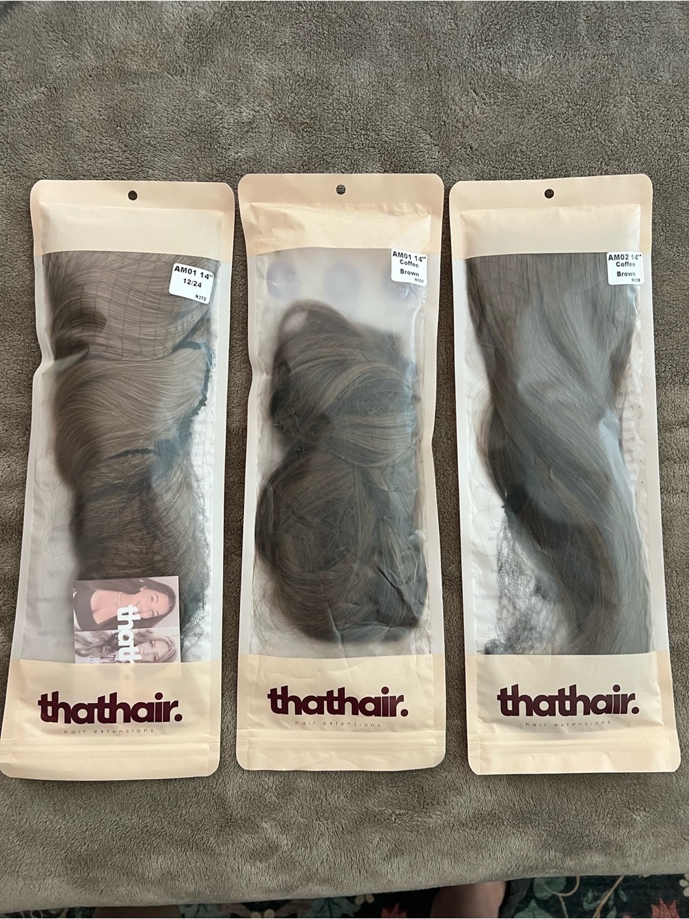 Halo Thathair. Extensions 2 Shades Lot of 3.